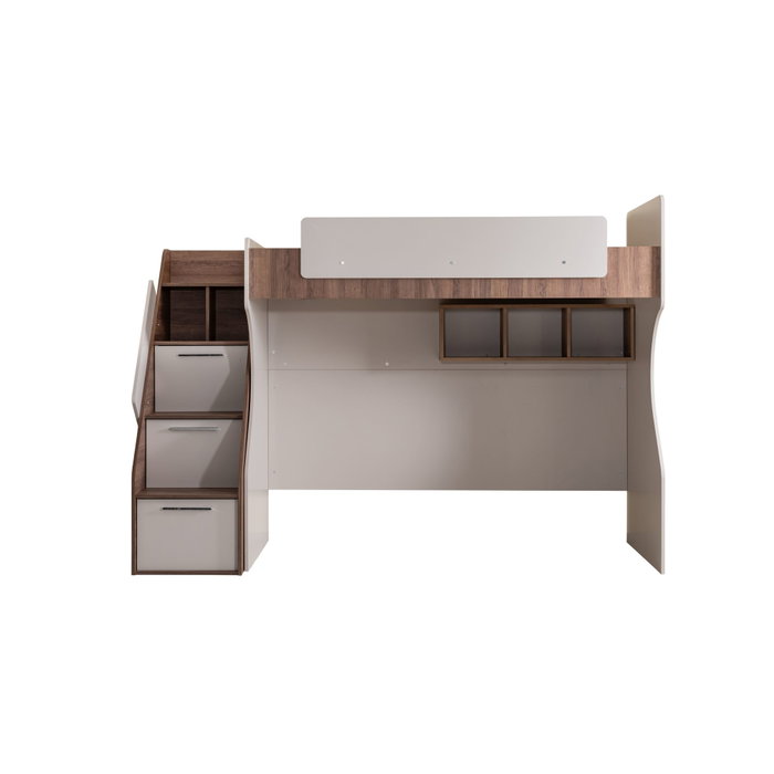 Hanah Home Litera Milano Crema y Marrón Hanah Home Litera Milano Crema y Marrón